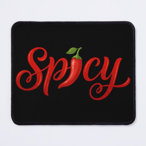 Item preview, Spicy Red Chili Pepper Typography Calligraphy Art designed and sold by Wild-way Art.