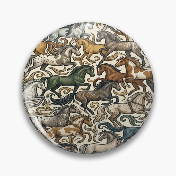 Item preview, Intricate Vintage Horse Tessellation Pattern designed and sold by Solomon-Ent-144.