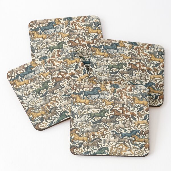 Item preview, Intricate Vintage Horse Tessellation Pattern designed and sold by Solomon-Ent-144.