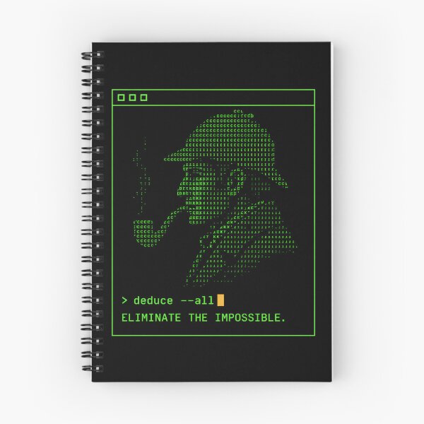 Item preview, Sherlock Holmes Deduce All Retro Terminal designed and sold by Fenay Designs.
