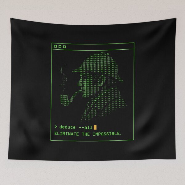 Item preview, Sherlock Holmes Deduce All Retro Terminal designed and sold by Fenay Designs.