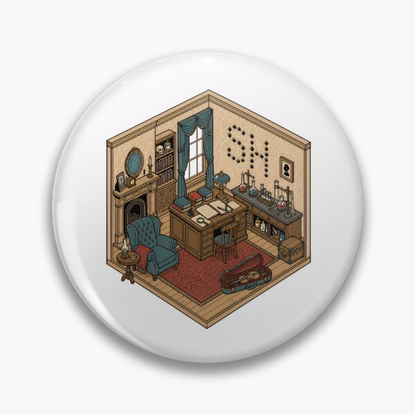 Item preview, Sherlock Holmes 221B Isometric Study designed and sold by Fenay Designs.