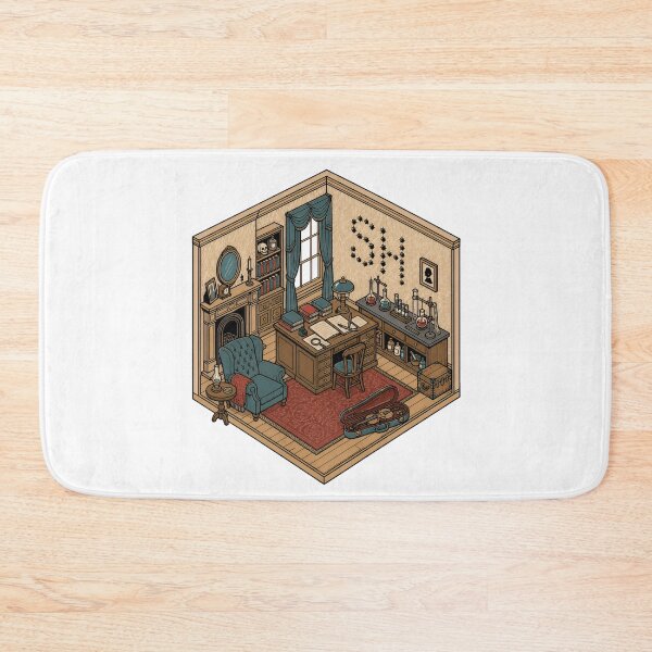 Item preview, Sherlock Holmes 221B Isometric Study designed and sold by Fenay Designs.
