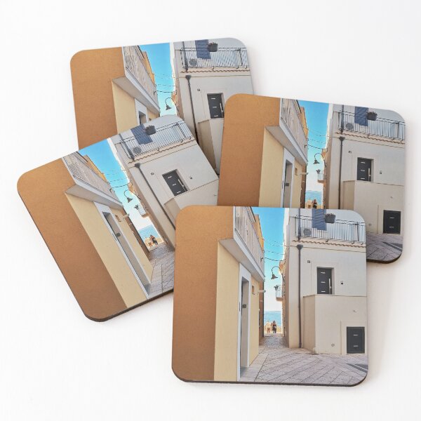 Item preview, Charming Italian Seaside Village Alley with Sea View - Termoli, Molise designed and sold by EpicVistas.