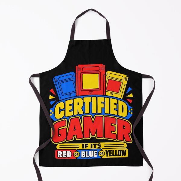 Item preview, Certified Gamer If It's Red Blue or Yellow Retro Gaming designed and sold by TeeTimeTreasure.