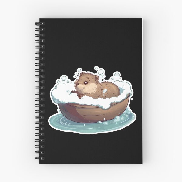 Item preview, Cute Otter In Bathtub. Funny Animal Motif designed and sold by titanosdesign.