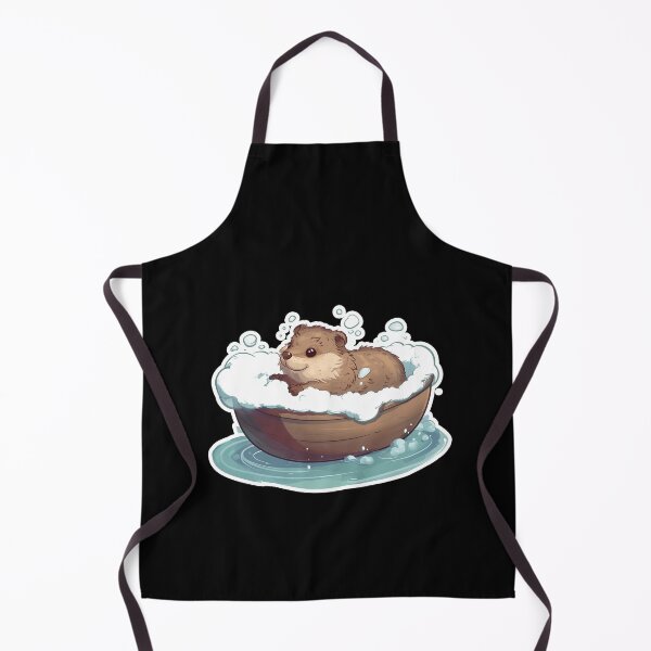 Item preview, Cute Otter In Bathtub. Funny Animal Motif designed and sold by titanosdesign.