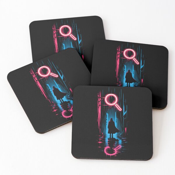 Item preview, Sherlock Holmes Neon Noir Magnifier Alley designed and sold by Fenay Designs.