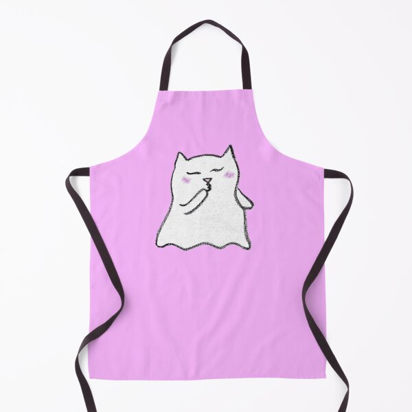 Item preview, Spooky Cute Ghost Cat Crayon Drawing designed and sold by MagicYana.
