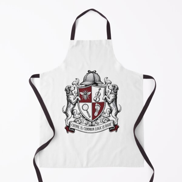 Item preview, Sherlock Holmes Crime Is Common Heraldic Crest designed and sold by Fenay Designs.