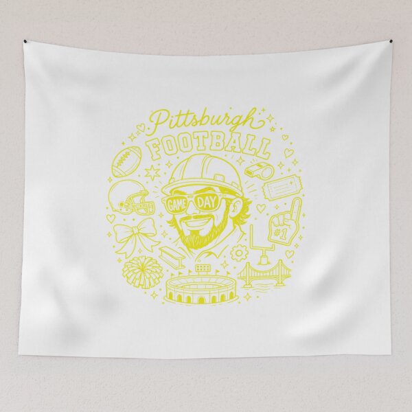 Item preview, Pittsburgh Football Game Day Vintage Style designed and sold by AnnaWilli94560.