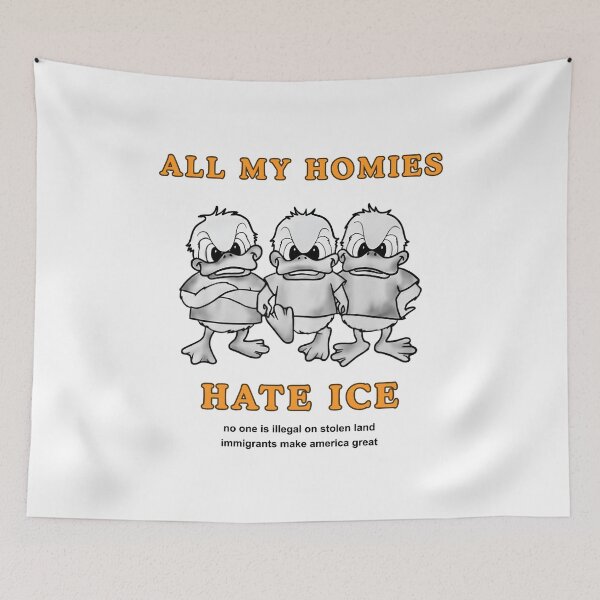 Item preview, ALL MY HOMIES HATE ICE designed and sold by ProgressiveMob.