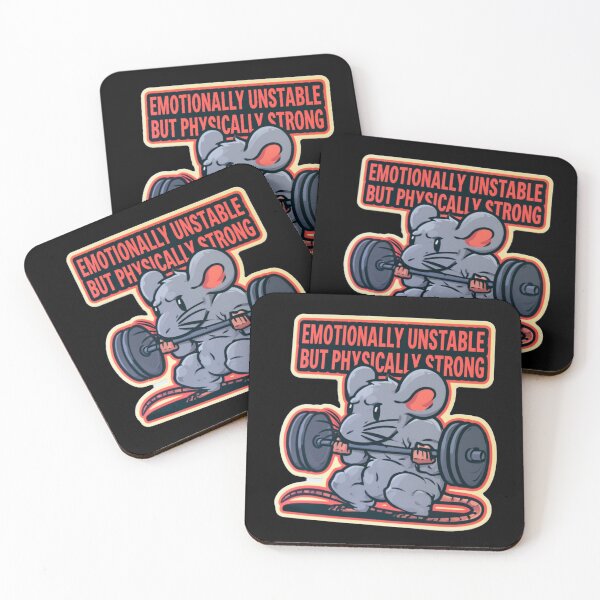 Item preview, Emotionally Unstable But Physically Strong Rat designed and sold by AceEye.