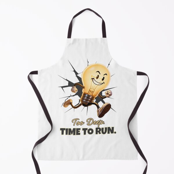 Item preview, Too Deep Time to Run Funny Light Bulb Design designed and sold by TestudoDesign.