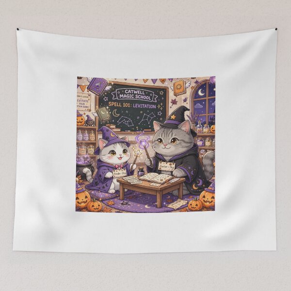 Item preview, Catwell Magic School Freda and Junior Wizard Cats designed and sold by MAISON SYLVIE.