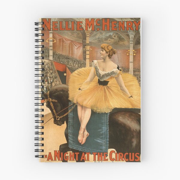 Item preview, Vintage Circus Poster, Nellie McHenry in A Night at the Circus, Victorian Theater Art designed and sold by RickE.