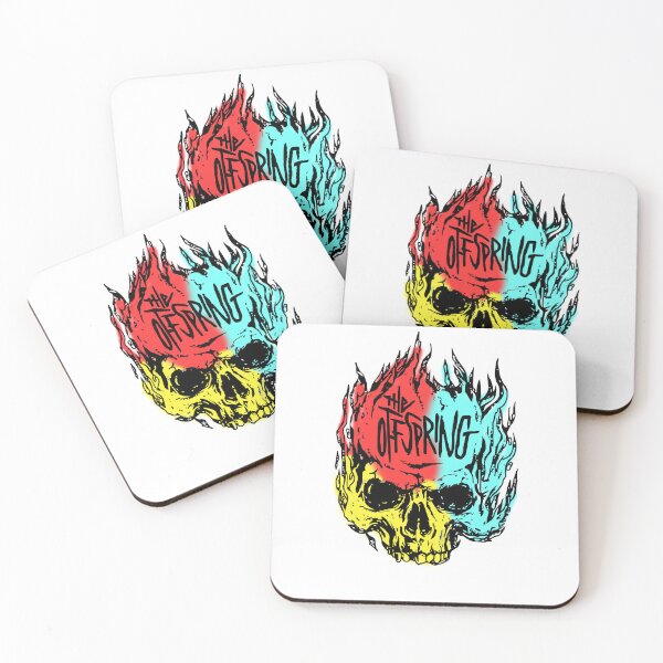 Item preview, The Óffśprínġ Punk Flaming Skull - Retro Grunge Rock Aesthetic designed and sold by rowawas.