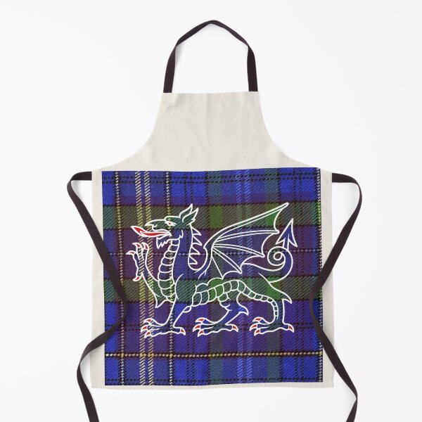 Item preview, ✨Davies Welsh Tartan – Heritage of the Dyfed Line & y Ddraig Goch - the red dragon v3 designed and sold by WheelieGdArt.