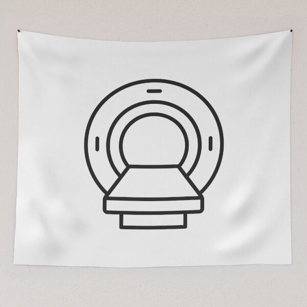 Item preview, MRI Magnetic Resonance Imaging Line Icon designed and sold by VectorForge Studio.