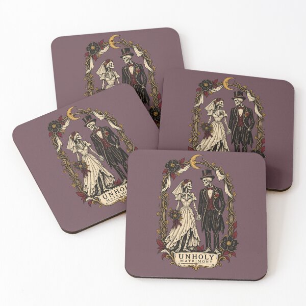 Item preview, Unholy Matrimony Skeleton Wedding designed and sold by PrintSmithArt.