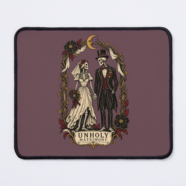 Item preview, Unholy Matrimony Skeleton Wedding designed and sold by PrintSmithArt.