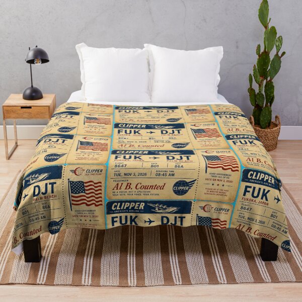 Item preview, ✈️✨ FUK → DJT Boarding Pass - LAST CALL FOR DEMOCRACY COLLECTION ✈️ - Vintage Classic Clipper - Passenger Al B. Counted designed and sold by WheelieGdArt.