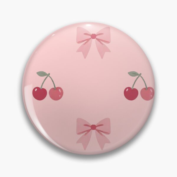 Item preview, Pink Coquette Ribbon and Cherry Seamless Pattern designed and sold by NeonSketch Lab.