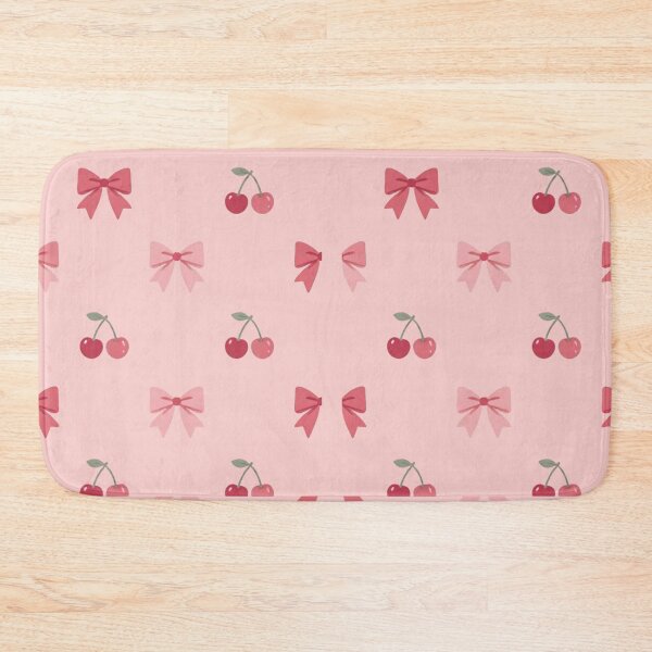 Item preview, Pink Coquette Ribbon and Cherry Seamless Pattern designed and sold by NeonSketch Lab.