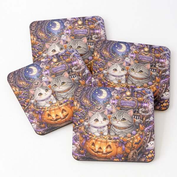 Item preview, Halloween Express Freda and Junior Pumpkin Train designed and sold by MAISON SYLVIE.