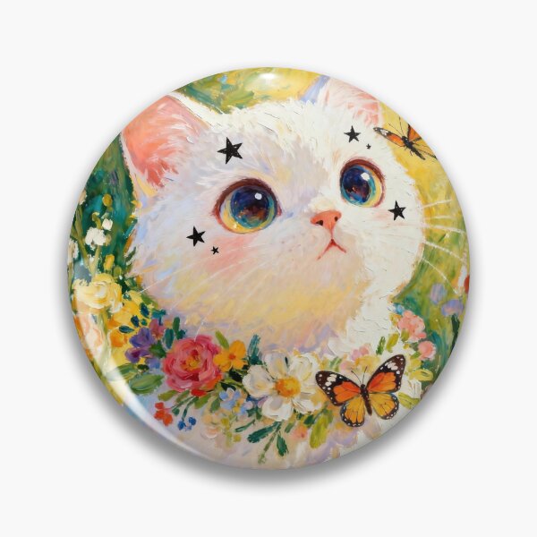 Item preview, white cat designed and sold by xianxiu-ling.