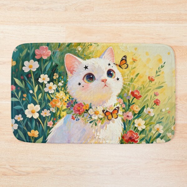 Item preview, white cat designed and sold by xianxiu-ling.
