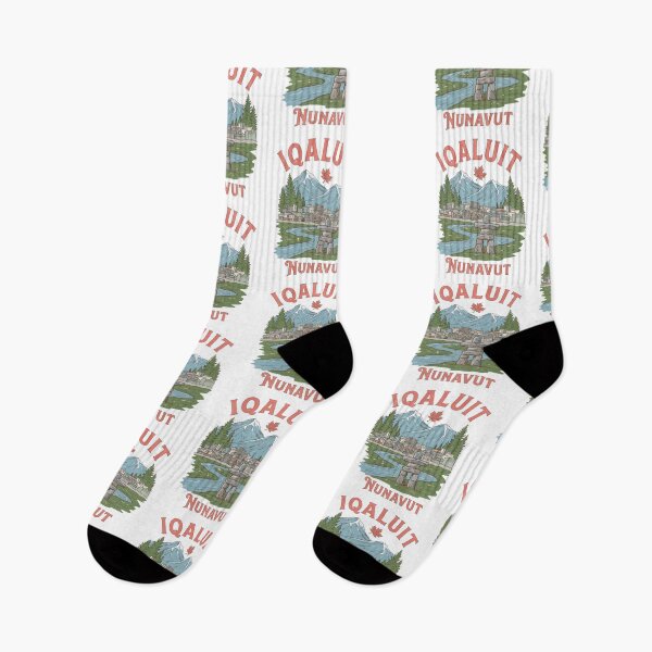 Item preview, Iqaluit Nunavut Canada Cute Landscape Skyline  designed and sold by HowToCanadian.