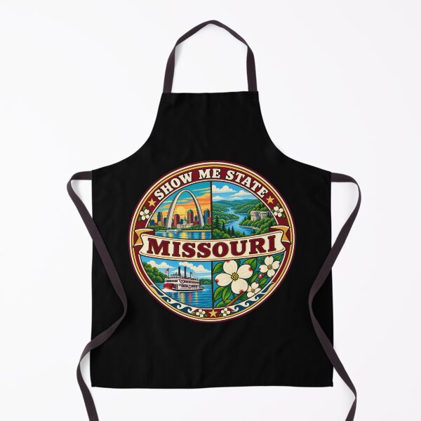 Item preview, Missouri Show Me State Vintage Scenic Travel Badge designed and sold by DreamLayerStudio.