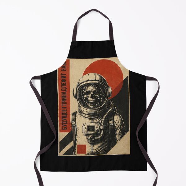 Item preview, Cosmic Pioneer Nr 3 – Retro Sci-Fi Skull Astronaut designed and sold by Quantum Fashion.