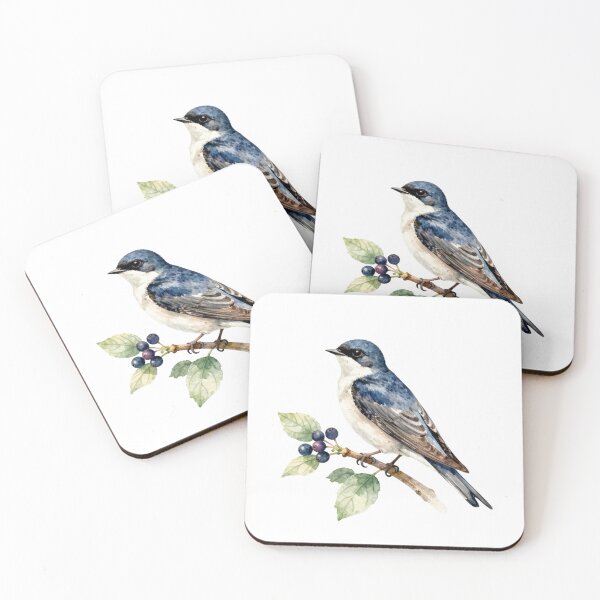 Item preview, Swallow Bird Watercolor Illustration | Elegant  Singsong Flying Swallow Nature Artwork designed and sold by Rood Art Studio.