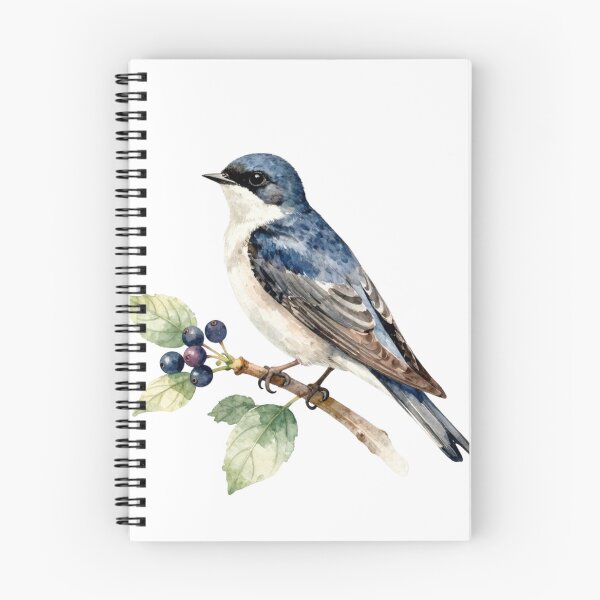 Item preview, Swallow Bird Watercolor Illustration | Elegant  Singsong Flying Swallow Nature Artwork designed and sold by Rood Art Studio.