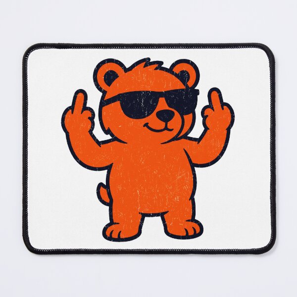 Item preview, Funny Bear Middle Finger Sunglasses Retro Tee designed and sold by TravisBur34571.