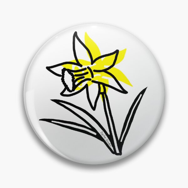 Item preview, Minimalist Daffodil Line Art Flower designed and sold by Dyche Studio.