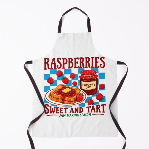 Item preview, Raspberries Sweet and Tart Vintage Raspberry Jam Toast Graphic designed and sold by FabSvn.