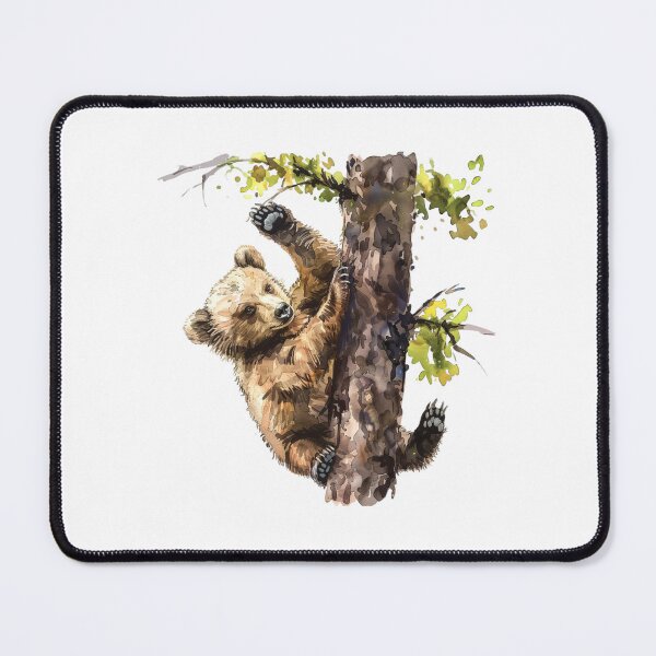 Item preview, Bear Cub | Cute Woodland Animal Watercolor Art designed and sold by Mandayartstudio.
