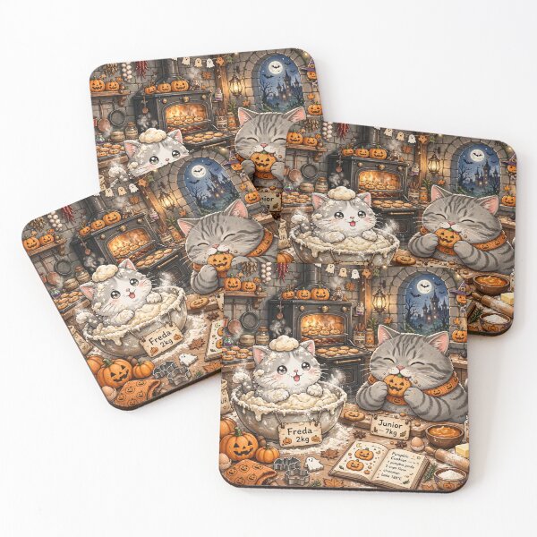 Item preview, Freda and Junior Halloween Baking Cozy Kitchen designed and sold by MAISON SYLVIE.