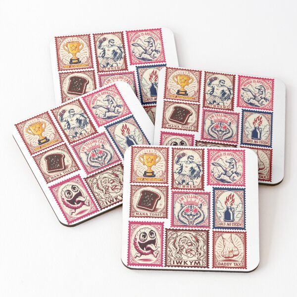 Item preview, Dungeon Crawler Carl Vintage Stamp designed and sold by design-strade.