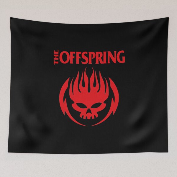 Item preview, The Óffśprínġ Red Flaming Skull Emblem designed and sold by rowawas.