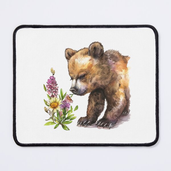 Item preview, Bear Cub | Cute Woodland Animal Watercolor Art designed and sold by Mandayartstudio.