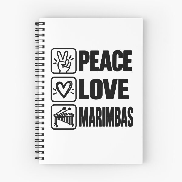 Item preview, Peace Love Marimbas, Funny Marimba Lover Percussionist, Marimba Musician Percussion  designed and sold by Teeture.