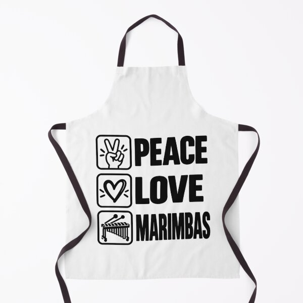 Item preview, Peace Love Marimbas, Funny Marimba Lover Percussionist, Marimba Musician Percussion  designed and sold by Teeture.