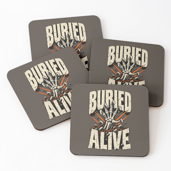 Item preview, Buried Alive Skeleton Hand designed and sold by PrintSmithArt.