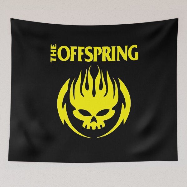 Item preview, The Óffśprínġ Yellow Flaming Skull Emblem designed and sold by rowawas.