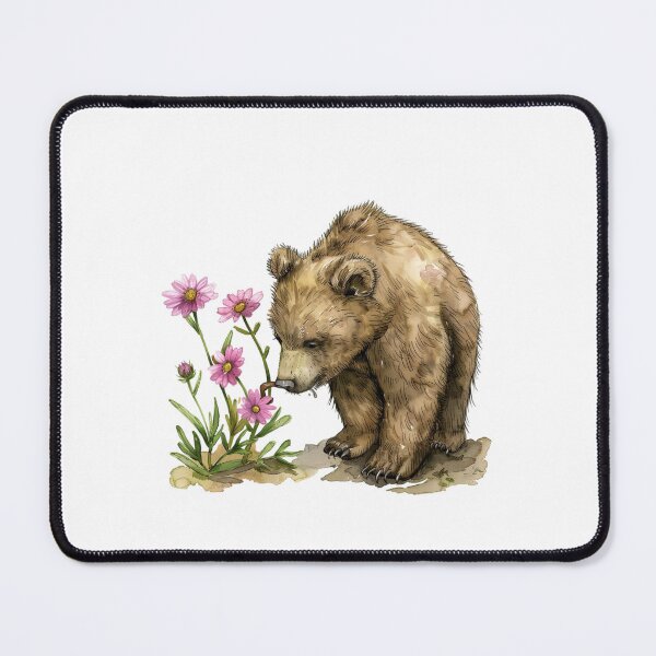 Item preview, Bear Cub | Cute Woodland Animal Watercolor Art designed and sold by Mandayartstudio.