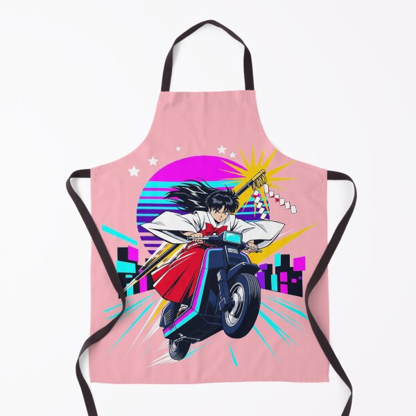 Item preview, Synthwave Anime Shrine Maiden Midnight Scooter Ride designed and sold by KungPowUnicorn.
